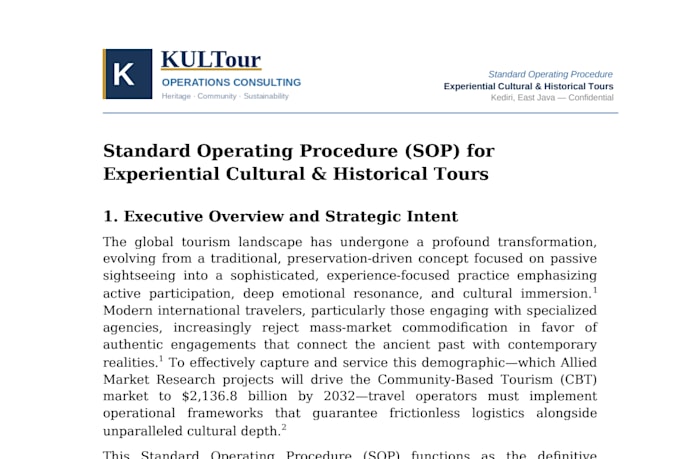 develop standard operating procedures sop and risk management